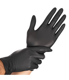 Gants en nitrile SAFE LIGHT sans poudre, couleur noire