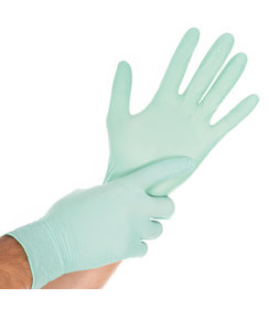 Gants en nitrile SAFE LIGHT sans poudre, vert menthe