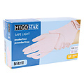 HygoStar Gants en nitrile SAFE LIGHT sans poudre, couleur rose