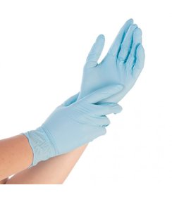Nitrile Handschoenen SAFE FIT poedervrij blauw
