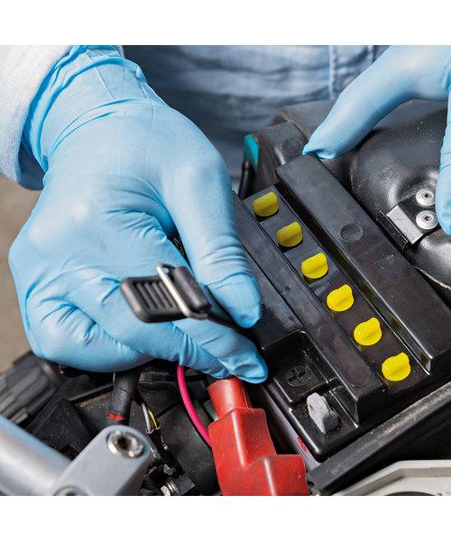 HygoNorm Gants en nitrile SAFE FIT sans poudre, couleur bleue