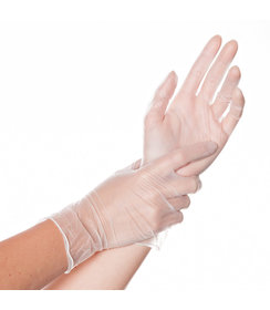 Gants en vinyle IDEAL sans poudre, blancs