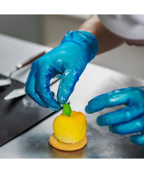 HygoStar Gants en vinyle IDEAL sans poudre, bleus