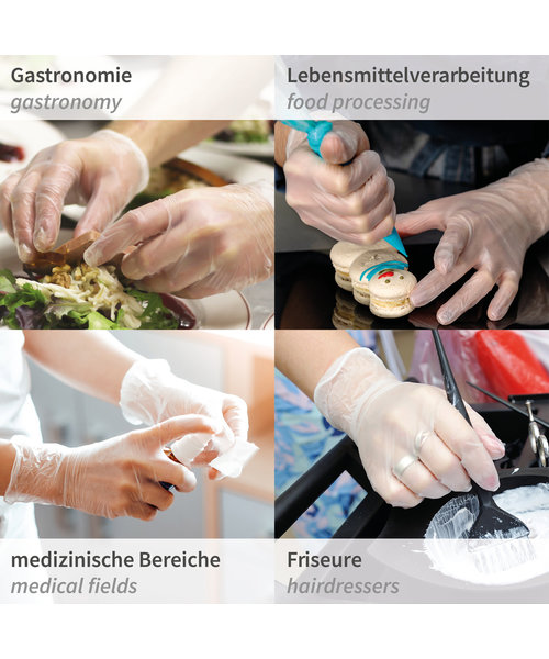 HygoNorm Vinyl Handschoenen IDEAL LIGHT poedervrij wit