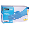 HygoStar Gants en latex sans poudre, couleur bleue