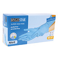 HygoStar Gants en nitrile SUPER HIGH RISK sans poudre 30 cm bleus