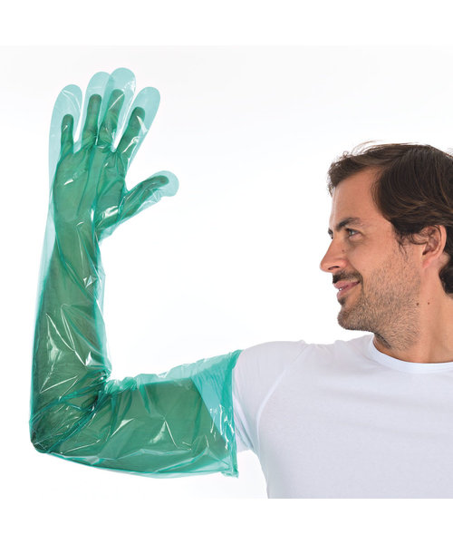 HygoStar Gants LDPE SOFTLINE LONG 90 cm - vert