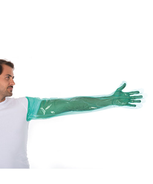 HygoStar Gants LDPE SOFTLINE LONG 90 cm - vert
