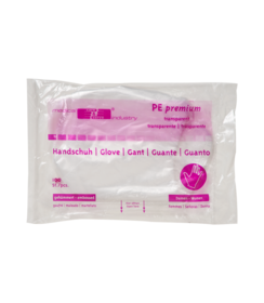 Gants en PEHD pour hommes dans un sachet en polyéthylène - transparents