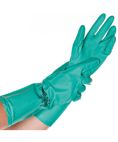 HygoStar Gants en nitrile Protection chimique PROFESSIONAL - vert