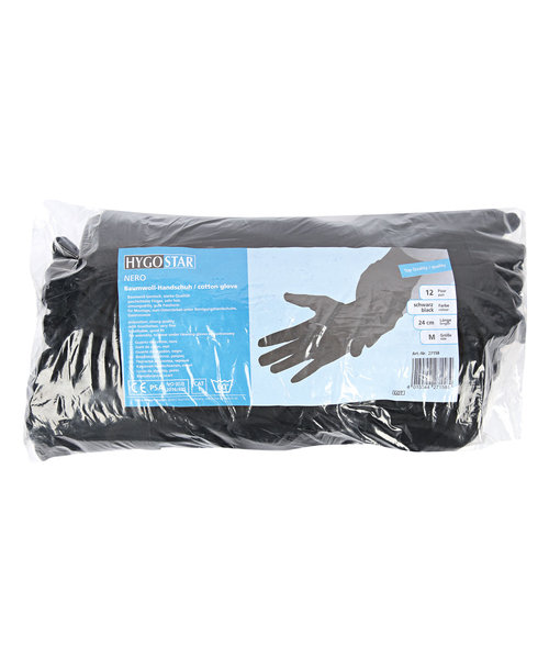 HygoStar Gants en coton NERO noir