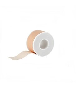 hechtpleister textiel met deksel 2,5cm x 5m