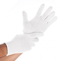 HygoNorm Gants en coton CUFF LIGHT blancs