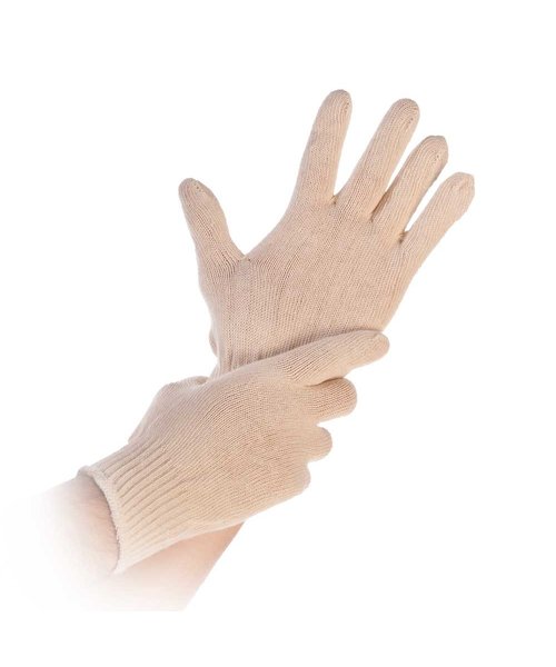 HygoNorm Gants en coton CUFF LIGHT écru