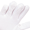 HygoStar Gants en coton TRICOT GRIP blancs