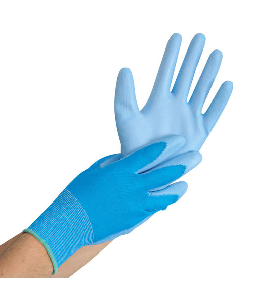 HygoStar Gants en nylon ULTRA FLEX HAND/ revêtement PU bleu