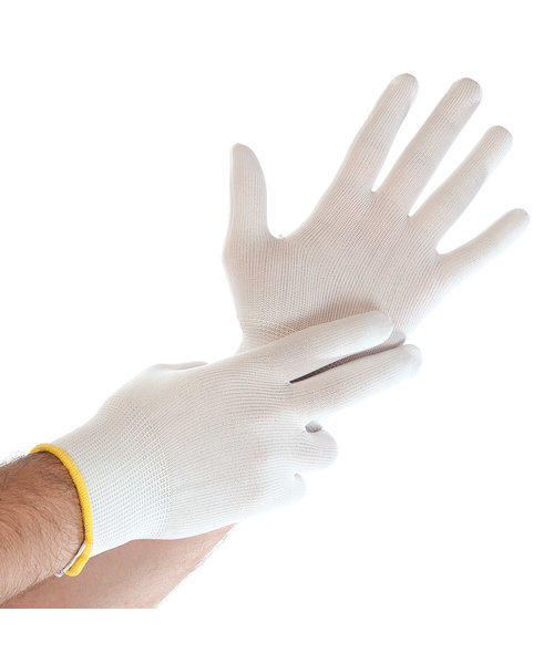 HygoStar Nylon handschoenen ULTRA FLEX wit