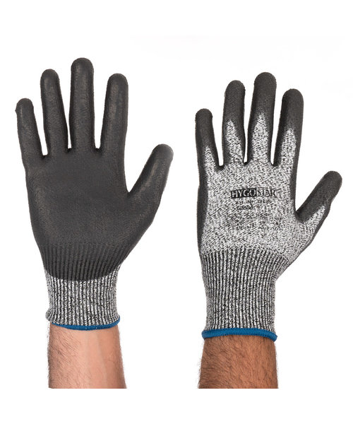 HygoStar Gant résistant aux coupures CUT SAFE/ revêtement PU gris