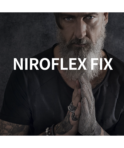 Niroflex  Gant résistant aux coupures NIROFLEX FIX cotte de mailles avec manchette de 8 cm