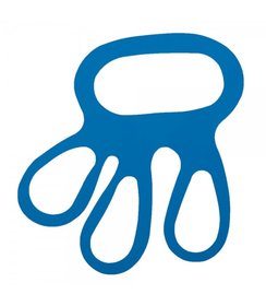 Gant de fixation pour blouse chirurgicale, bleu