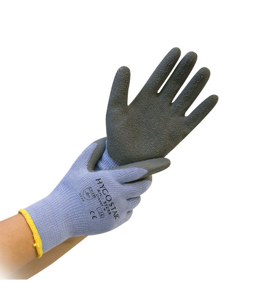 HygoStar Gant en coton THERMO GRIP/revêtement en latex