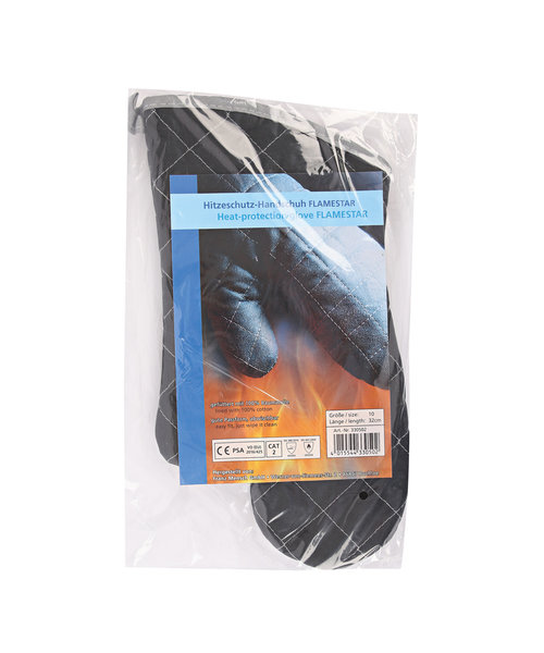 HygoStar Gant résistant à la chaleur FLAMESTAR 32 cm/ noir