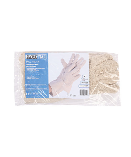 HygoStar Gant de cuisine résistant à la chaleur BAKO FINGER 35 cm / coton