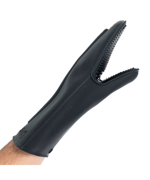 HygoStar Gant en silicone résistant à la chaleur SHARK 30 cm - noir