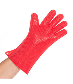 Gant en silicone résistant à la chaleur HEATBLOCKER 35 cm - rouge