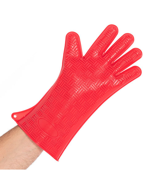 HygoStar Gant en silicone résistant à la chaleur HEATBLOCKER 35 cm - rouge