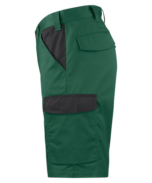 Projob Swedish Workwear PROJOB Short avec poche arrière à rabat et velcro, vert forêt / pour hommes