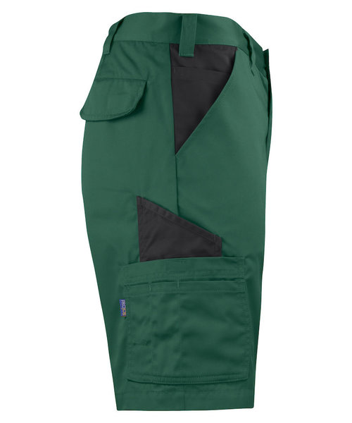 Projob Swedish Workwear PROJOB Short avec poche arrière à rabat et velcro, vert forêt / pour hommes