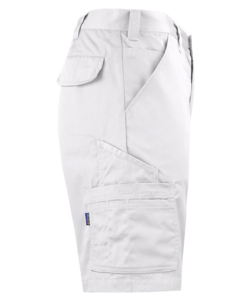 Projob Swedish Workwear PROJOB Short avec poche arrière à rabat et velcro blanc/homme