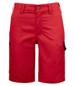 PROJOB Short de travail avec poche arrière à rabat rouge / pour femmes