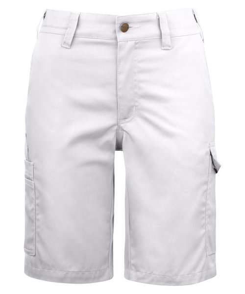 Projob Swedish Workwear PROJOB Short de travail avec poche arrière à rabat, blanc / pour femmes