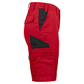 Projob Swedish Workwear PROJOB Werkshort achterzak met klep rood/ dames