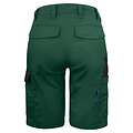 Projob Swedish Workwear PROJOB Short de travail avec poche arrière à rabat, vert forêt / pour femmes