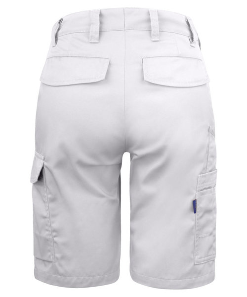 Projob Swedish Workwear PROJOB Short de travail avec poche arrière à rabat, blanc / pour femmes