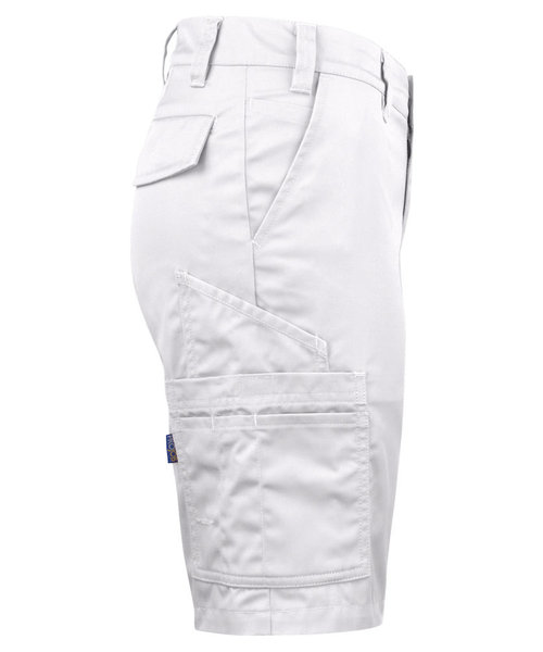 Projob Swedish Workwear PROJOB Short de travail avec poche arrière à rabat, blanc / pour femmes