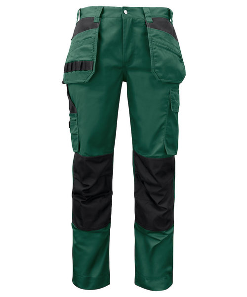 Projob Prio PROJOB Prio pantalon de travail avec poches genoux et poches à clous vert forêt / hommes