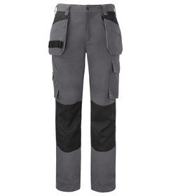 PROJOB Prio pantalon de travail avec poches genoux et poches à clous, coton gris