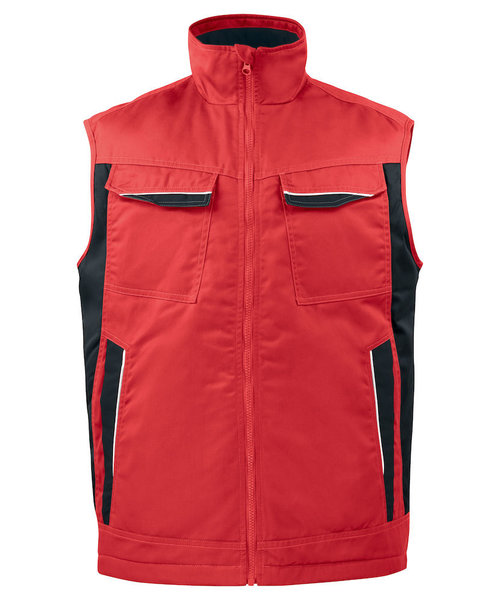 Projob Prio Gilet sans manches PROJOB Prio doublé rouge / pour hommes