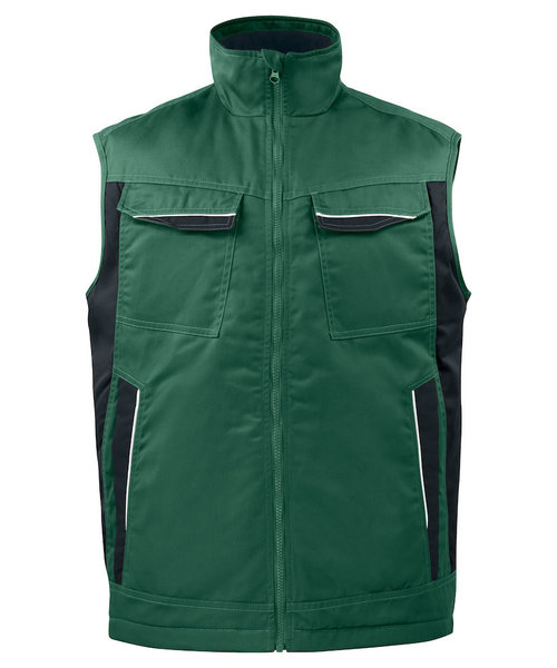 Projob Prio Gilet sans manches PROJOB Prio doublé, vert forêt / pour hommes