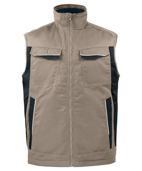Projob Prio Gilet sans manches PROJOB Prio doublé kaki / pour hommes