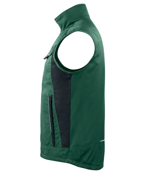 Projob Prio Gilet sans manches PROJOB Prio doublé, vert forêt / pour hommes
