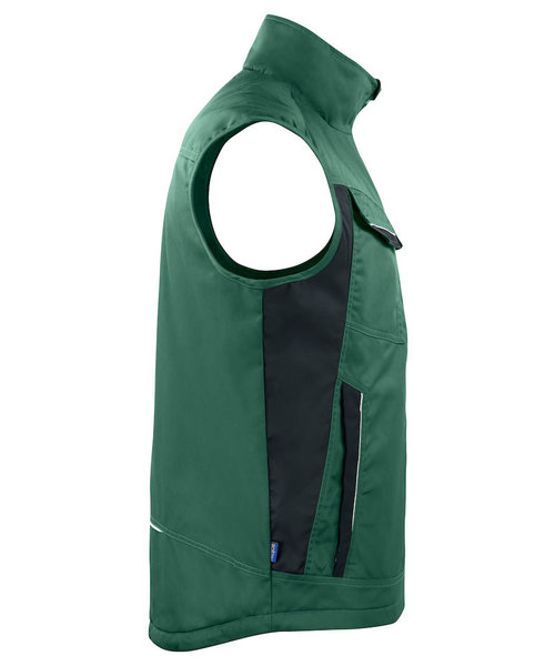 Projob Prio Gilet sans manches PROJOB Prio doublé, vert forêt / pour hommes