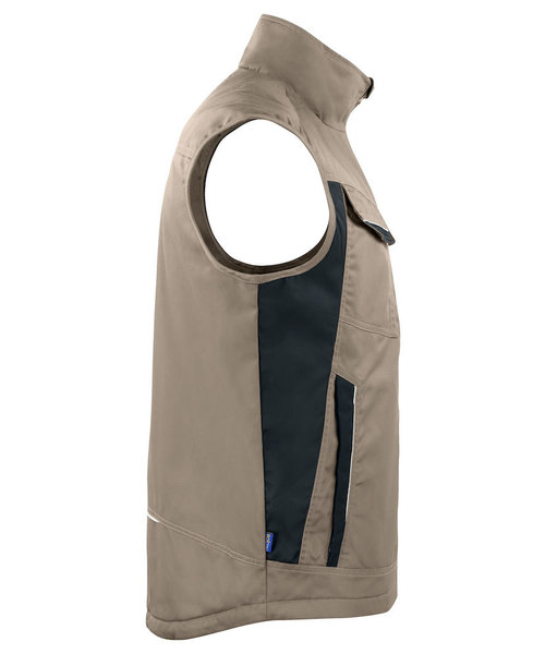 Projob Prio Gilet sans manches PROJOB Prio doublé kaki / pour hommes