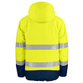 Projob Prio PROJOB Prio imperméable de signalisation doublé pour hommes - jaune/marine