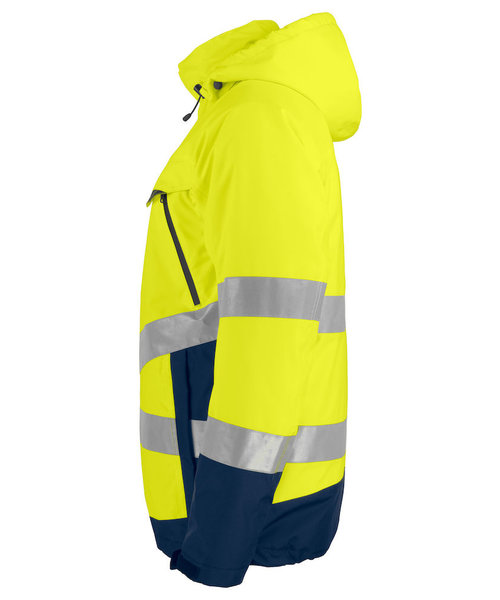 Projob Prio PROJOB Prio imperméable de signalisation doublé pour hommes - jaune/marine