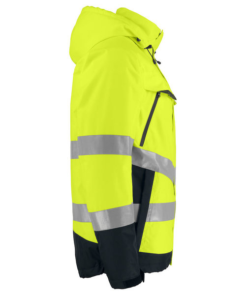 Projob Prio PROJOB Prio imperméable de signalisation doublé pour hommes - jaune/noir